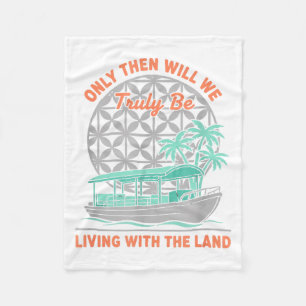 Alleen dan zullen we echt leven met de Land Natuur Fleece Deken