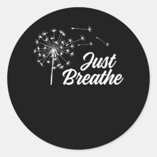 Alleen Dandelion Breathe Flower Yoga Meditation Gi Ronde Sticker