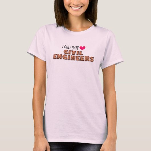 Alleen datum burgeringenieurs T-shirt (Voorkant)