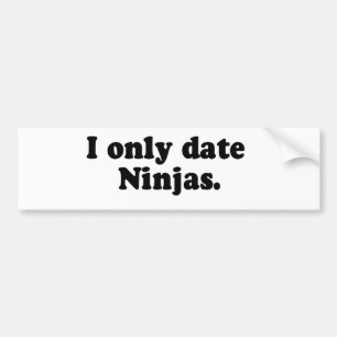 ALLEEN DATUM NINJAS BUMPERSTICKER