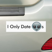 Alleen datum vreemdelingen bumpersticker (Op auto)