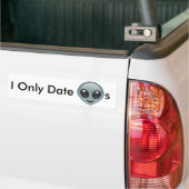 Alleen datum vreemdelingen bumpersticker (Op Truck)