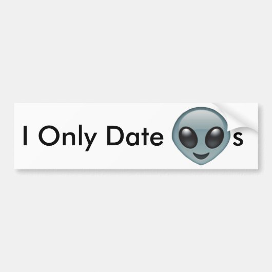 Alleen datum vreemdelingen bumpersticker (Voorkant)