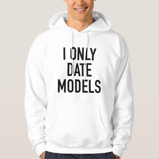 Alleen datummodellen hoodie (Voorkant)