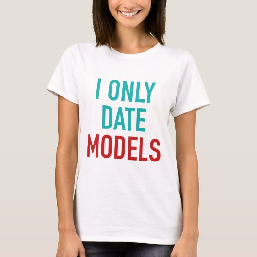 Alleen datummodellen t-shirt (Voorkant)