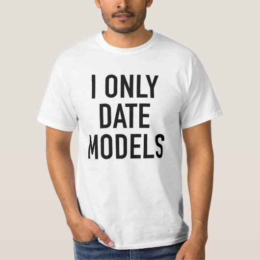 Alleen datummodellen t-shirt (Voorkant)