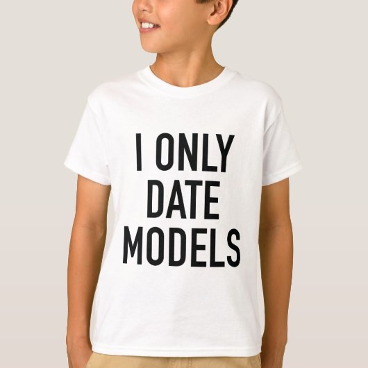 Alleen datummodellen t-shirt (Voorkant)