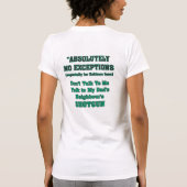 Alleen datumsnijders t-shirt (Achterkant)