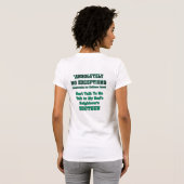 Alleen datumsnijders t-shirt (Achterkant volledig)