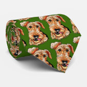 Alleen de Airedale Terrier Stropdas (Opgerold)