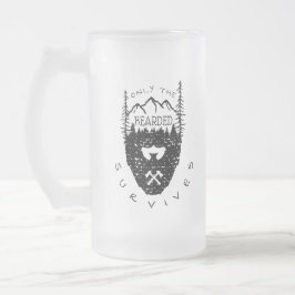 Alleen De Baardige Overleeft Matglas Bierpul