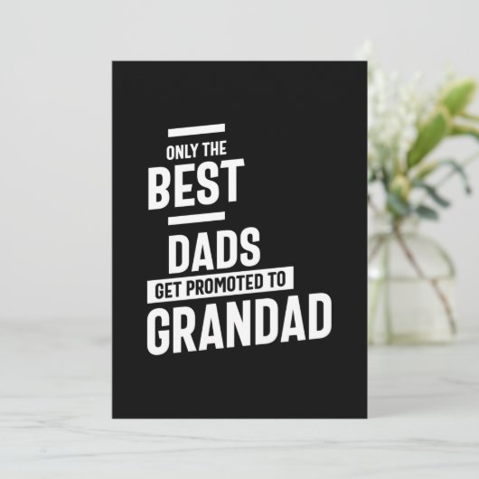 Alleen de beste Dads worden gepromoot naar de klei Bedankkaart (Staand voorkant)