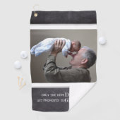 Alleen de beste Dads worden naar opa gepromoot Golfhanddoek (Insitu)