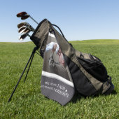 Alleen de beste Dads worden naar opa gepromoot Golfhanddoek (Groen)