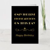 Alleen de beste  deco-typografische folie wenskaart (Voorkant)