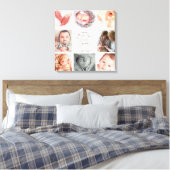Alleen de beste Moeders Fotocollage Oma Stretcher Canvas Afdruk (Insitu (Slaapkamer))