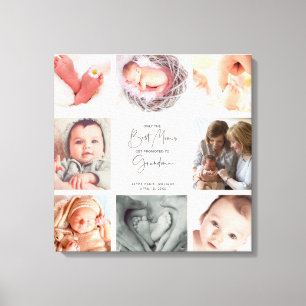 Alleen de beste Moeders Fotocollage Oma Stretcher Canvas Afdruk