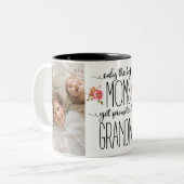 Alleen de beste muizen worden naar oma gepromoot tweekleurige koffiemok (Voorkant links)