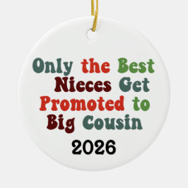 Alleen De Beste Nichten Worden Bevorderd Tot Grote Keramisch Ornament