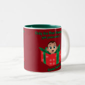 Alleen de Beste oma's krijgen promotie-Mok Tweekleurige Koffiemok (Voorkant rechts)