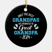 Alleen de beste opa's worden gepromoot naar de gro keramisch ornament (Voorkant)