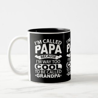 Alleen De Beste Pappas Worden Bevorderd Tot Opa Ma Tweekleurige Koffiemok