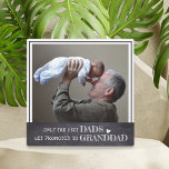 Alleen de beste vaders worden gepromoveerd tot gro fotoplaat<br><div class="desc">Op maat gemaakte foto plaquette met de quote 'Only The Best Dads Get Promoted To Granddad' om de nieuwe grootvader zich speciaal te laten voelen. Een uniek cadeau voor vaderdag , grootouderdag en opa verjaardag.</div>