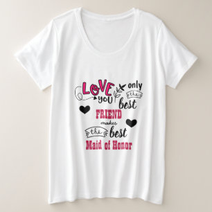 Alleen de beste vriend maakt het beste van HONOR Grote Maat T-shirt