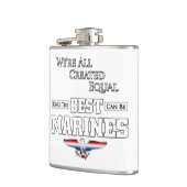 Alleen de beste zijn mariniers heupfles (Links)