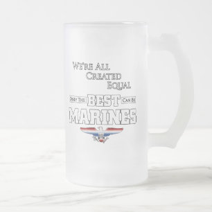 Alleen de beste zijn mariniers matglas bierpul