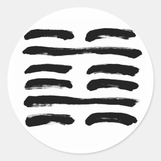 ALLEEN DE DEEP OS HEX RONDE STICKER (Voorkant)