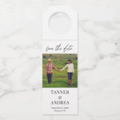 Alleen de EDITABLE KLOR gebruiken Bewaar de datum  Flessenhanger (Voorkant)