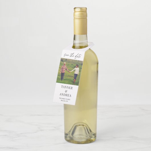 Alleen de EDITABLE KLOR gebruiken Bewaar de datum  Flessenhanger (Schuin)