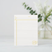 Alleen de Facts Stationery - Marigold Kaart (Staand voorkant)