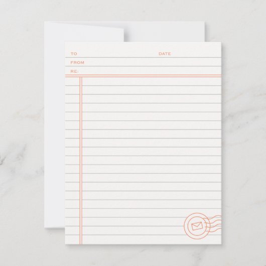 Alleen de Feit Stationery - Tangerine Notitiekaartje (Voorkant)