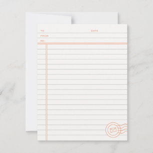 Alleen de Feit Stationery - Tangerine Notitiekaartje