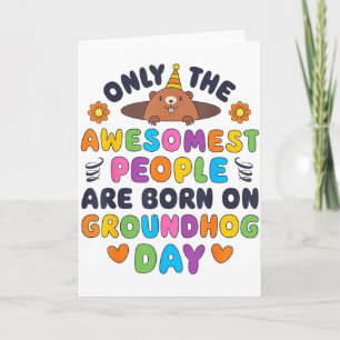 Alleen De Geweldigsten Worden Op Groundhog Day Geb Kaart