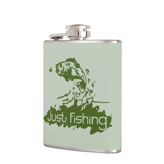 Alleen de groene heupkolf van de visser heupfles (Links)