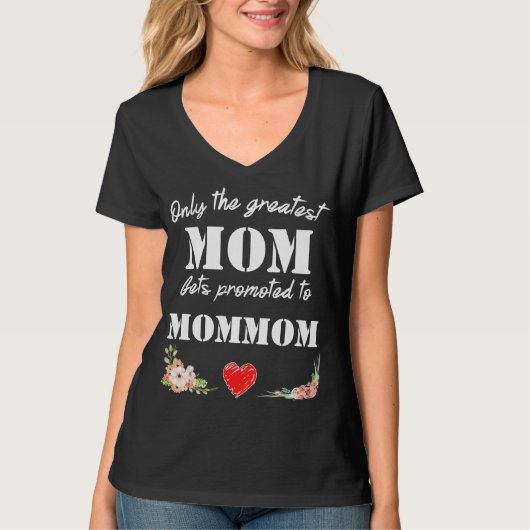 Alleen de grootste mam krijgt promotie voor oma Om T-shirt (Voorkant)
