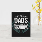 Alleen de Grootste Pappas Worden Bevorderd Tot Opa Kaart (Gele Bloem)