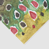 Alleen de huid van de prachtige bruine forel tissuepapier (Detail)