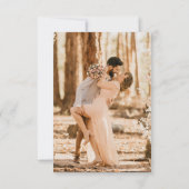 alleen de huwelijksaankondiging van boho pampas bedankkaart (Achterkant)