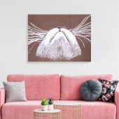 ALLEEN DE KATTEN FLUISTEREN CANVAS AFDRUK (Insitu (Woonkamer))