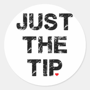 Alleen de knop Tip Apparel en Accessoires Ronde Sticker