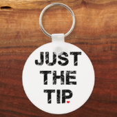 Alleen de knop Tip Apparel en Accessoires Sleutelhanger (Voorkant)