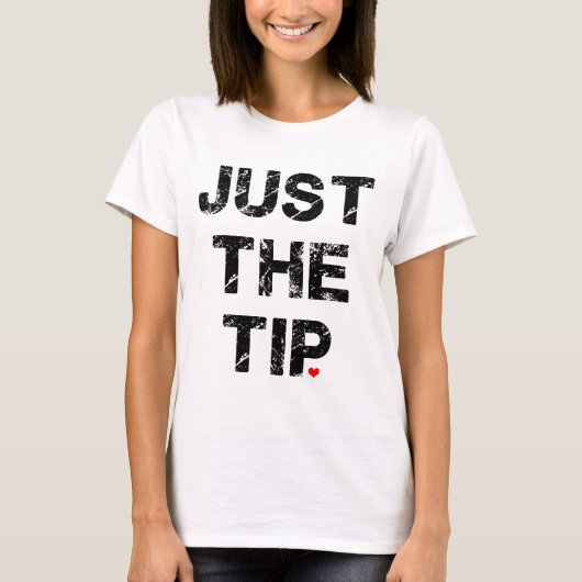 Alleen de knop Tip Apparel en Accessoires T-shirt (Voorkant)
