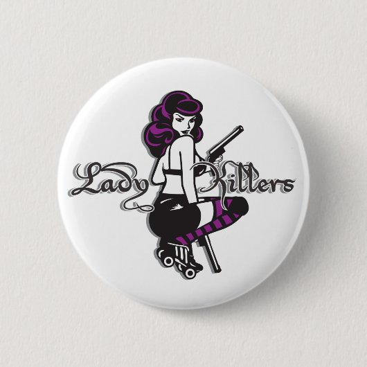 alleen de leden : knoop ronde button 5,7 cm (Voorkant)