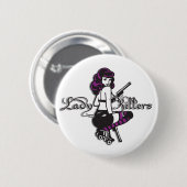 alleen de leden : knoop ronde button 5,7 cm (Voorkant /achterkant)