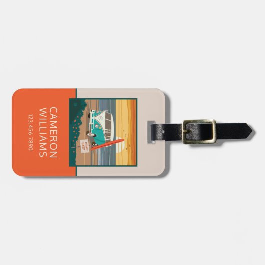 Alleen de lokale bevolking | VW-Surven Bagagelabel (Voorkant horizontaal)