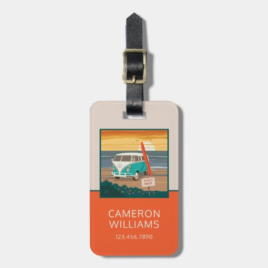 Alleen de lokale bevolking | VW-Surven Bagagelabel (Voorkant verticaal)